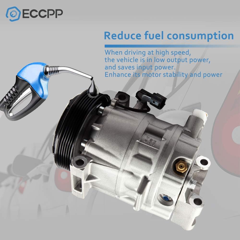 ECCPP AC Compressor fit for 2002-2004 I-nfiniti I35 3.5L 2002-2003 for N-issan Maxima 3.5L CO 11151C