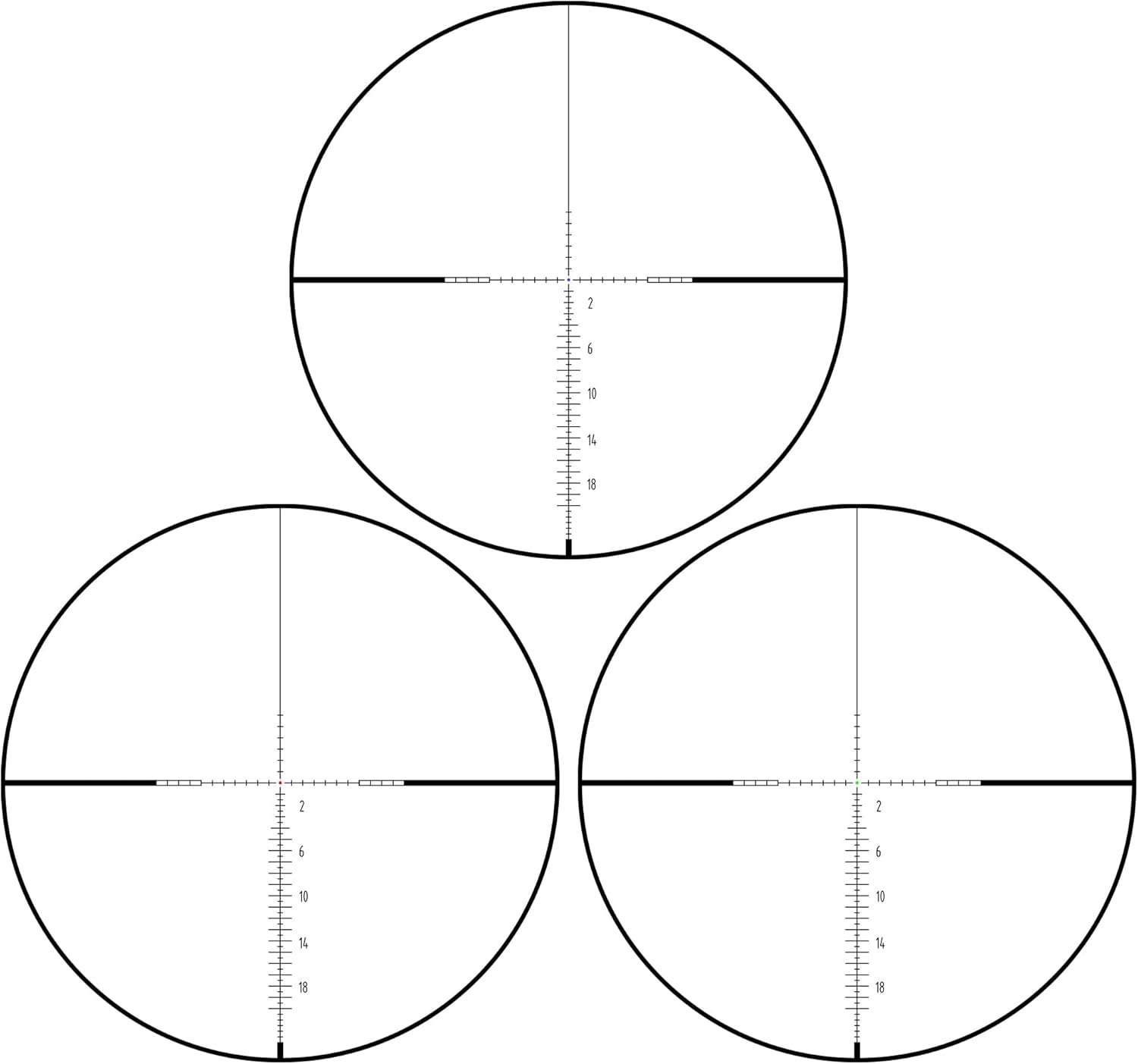 Red/Green Illuminated BDC Reticle 30mm Tube Rifle Scope VT 1-5X24 First Focal Plane Scope