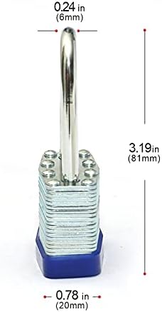 Laminated keyed Padlock (1-9/16