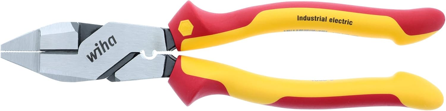 Wiha 32948 | Insulated NE Style Lineman’s Pliers with Crimpers 9.5-inch Pack of 2