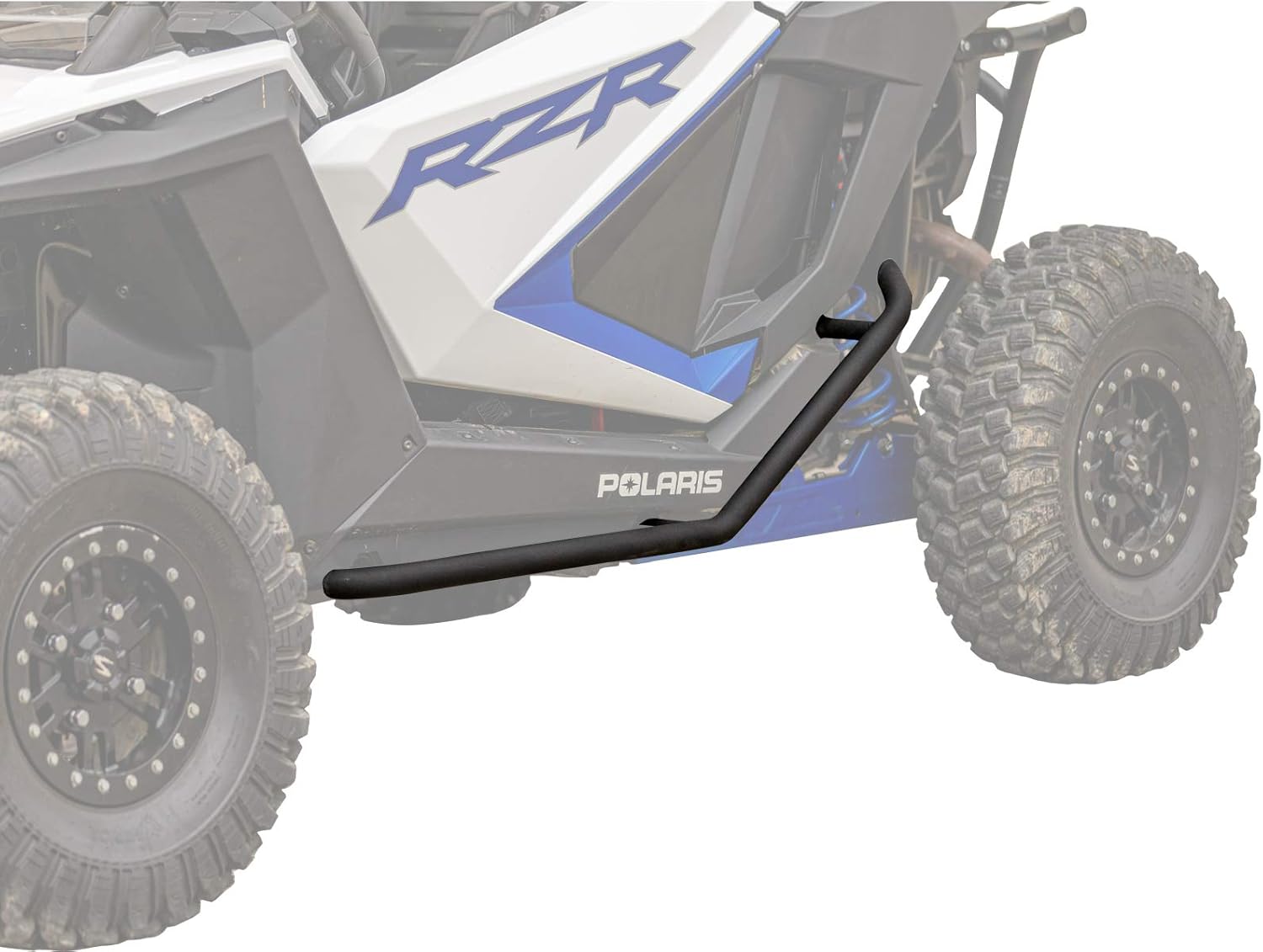SuperATV Rock Sliders Nerf Bars Tree Kickers for 2020+ Polaris RZR PRO XP | Wrinkle Black | Powder-Coat Finish | Bolt-on Mounting | Easy Install