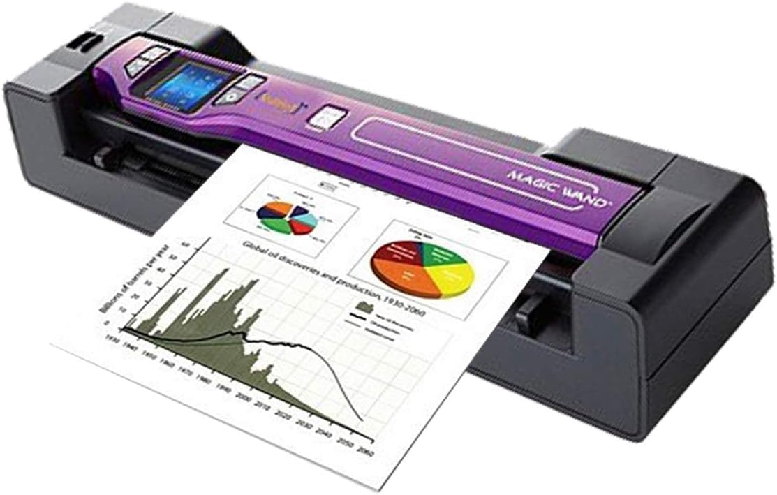 Vupoint Magic Wand Document/Photo 2-in-1 Portable Scanner & Auto-Feed Dock, 1.5 Preview LCD with 1200 DPI, Rechargeable Battery (PDSDK-ST470PU-VP)