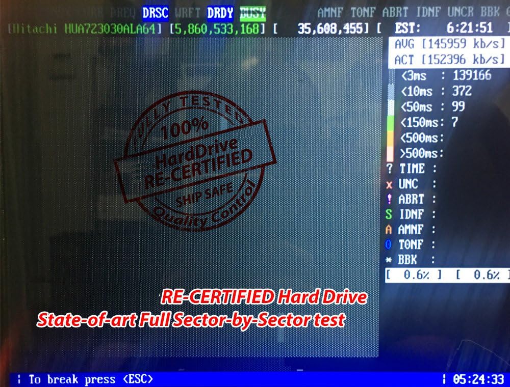 HGST Ultrastar 7K4000 (0F18567) 7200RPM SATA 6.0Gb/s 4TB 64MB Cache 3.5inch Internal Hard Drive - 3 Year Warranty (Renewed) Pack of 2