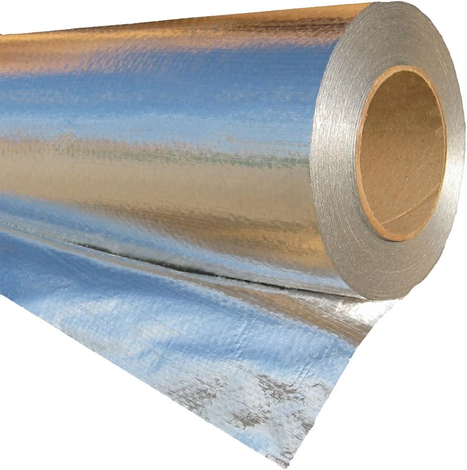 Radiant Barrier - RadiantGUARD Ultima FOIL Vapor Barrier HEAVY GRADE 500 sq ft roll | 48-inch by 125-feet | U-500-VB | Reflective Aluminum Radiant Barrier Foil Insulation Blocks 97% Heat