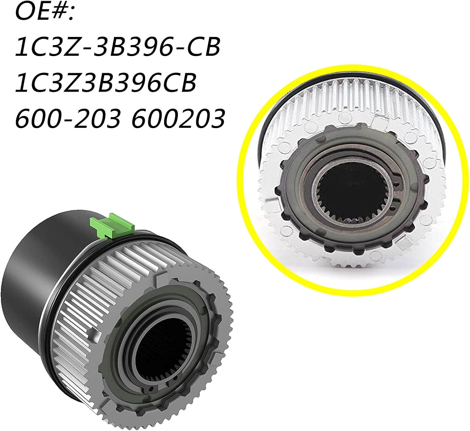 600-203 Pair 4WD Left & Right Auto Locking Hub Fits for 1999-2004 Ford F250 F350 F450 F550, 2000-2005 ford Excursion, 2001-2002 Ford Expedition Lincoln Navigator Replace 1C3Z3B396CB 1C3Z-3B396-CB Pack of 2