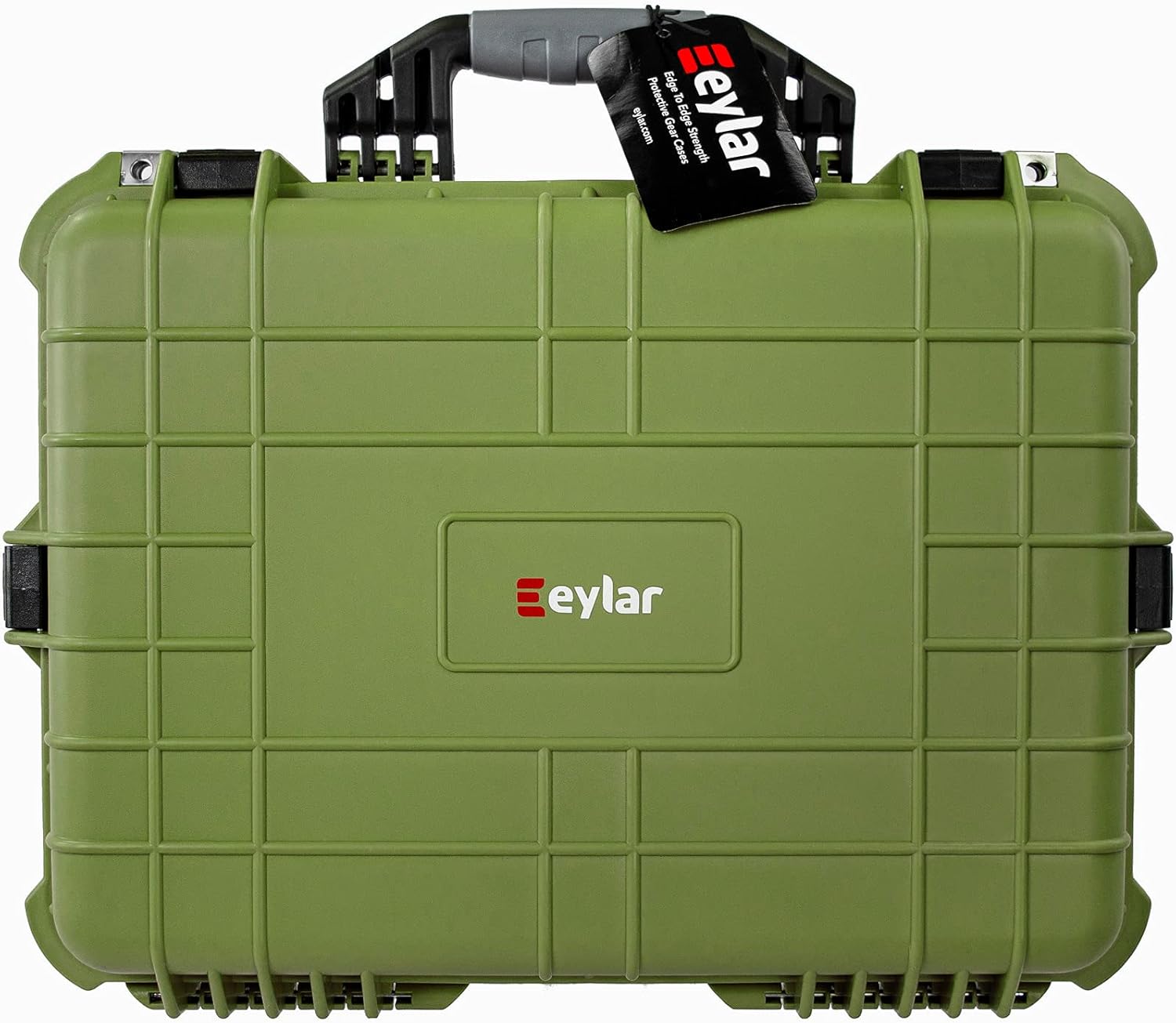 Eylar Large 20 Inch Protective Camera Case Water and Shock Proof with Foam (White)
