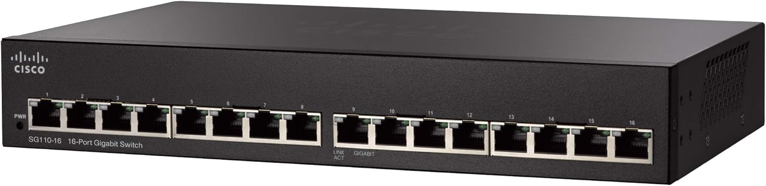 Cisco SG110D-05 Unmanaged Switch | 5 Gigabit Ethernet (GbE) Ports | Limited Lifetime Protection (SG110D-05-NA) Pack of 2