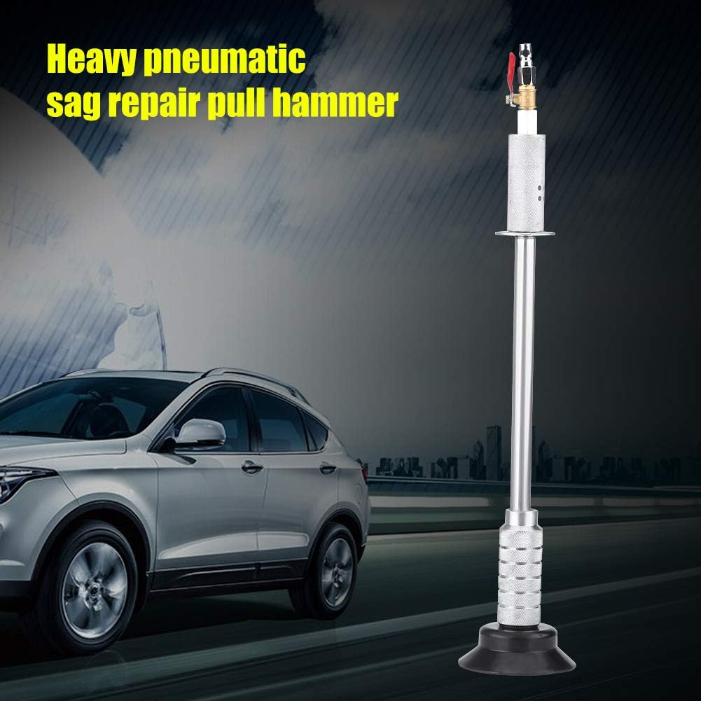 Qiilu Paintless Dent Repair Puller Auto Body Hail Damage Remover Pneumatic Air Suction Dent Puller Slide Hammer
