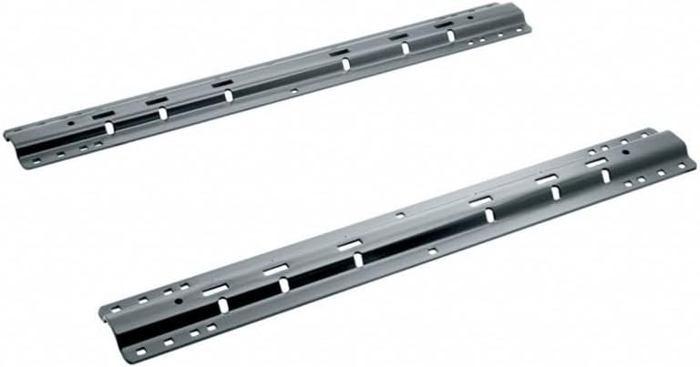 Draw-Tite Wheel Hitch For Chevy K3500 1988-2000 | Mounting Rails w/Brackets & Hardware | 10 Bolt Design | 5th | Black Powder Coat