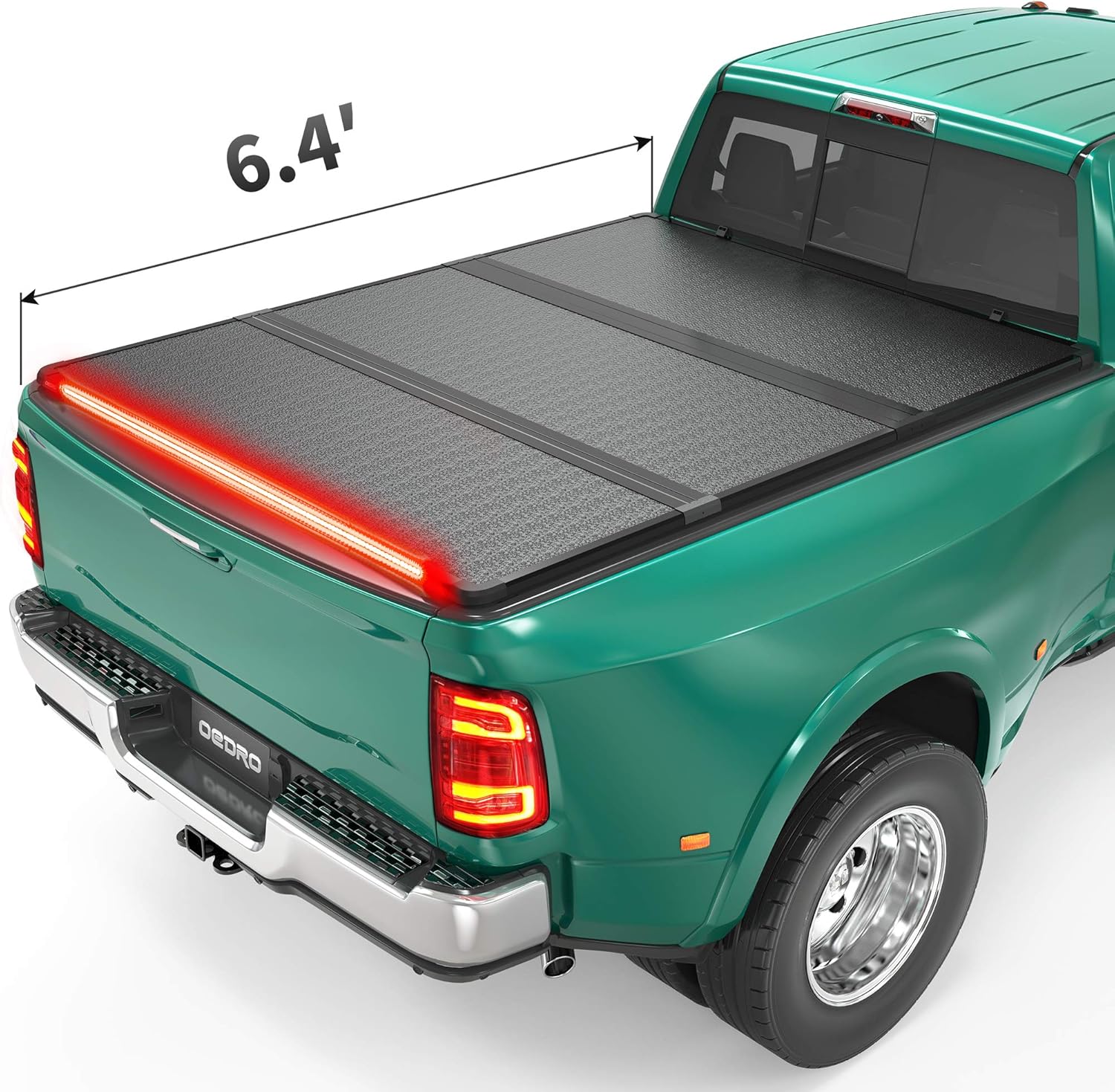 oEdRo Soft Tri-fold Truck Bed Tonneau Cover Compatible with 2002-2022 Dodge Ram 1500 (19-22 Classic ), 2003-2022 Dodge Ram 2500 3500, Fleetside 8 Ft Bed w/o Ram Box