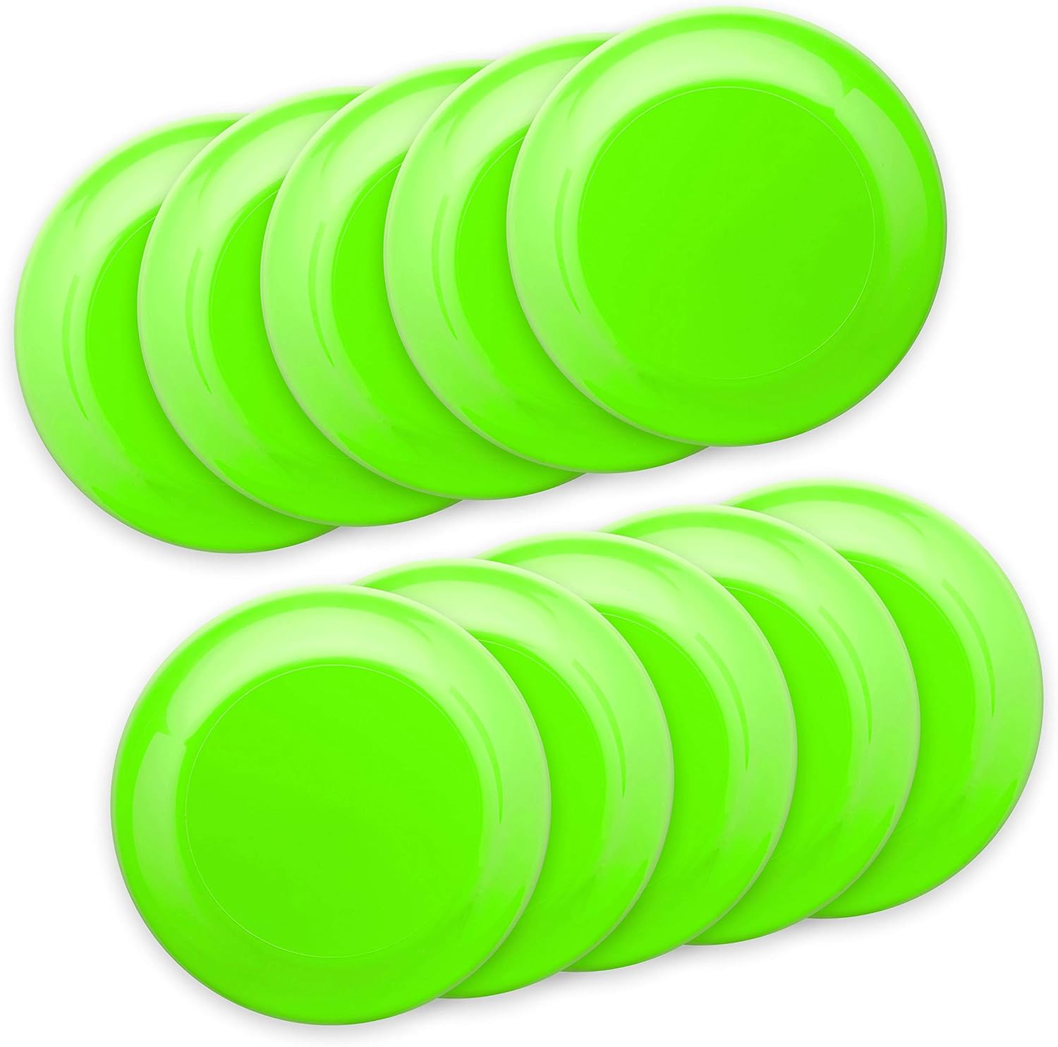 DISCOUNT PROMOS Frisbee Flying Discs in Bulk, 9.25 in. Fun Family Beach Game Pack of 2