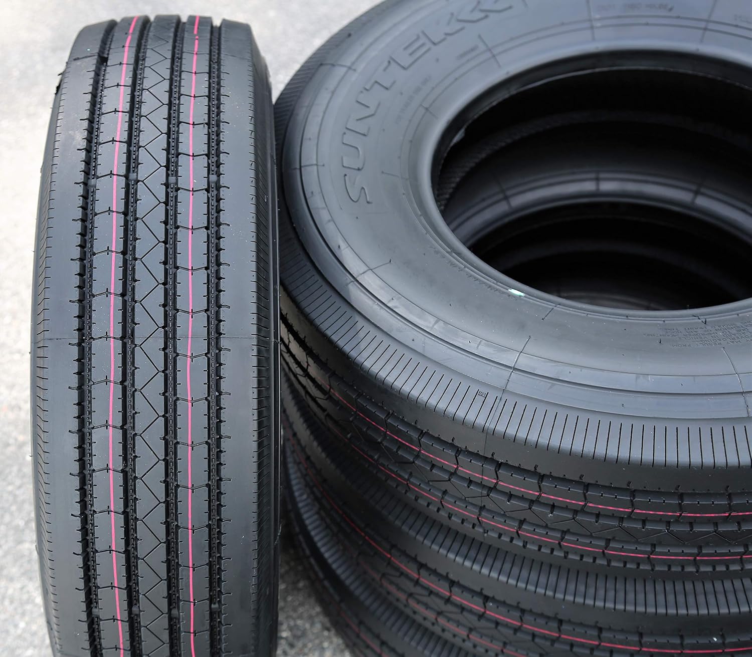 Suntek HD Trail + Premium Trailer Radial Tire-ST235/80R16 235/80/16 235/80-16 129/125M Load Range G LRG 14-Ply BSW Black Side Wall