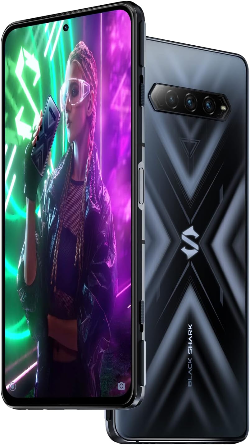 Black Shark 4 Unlocked Phone, 5G Gaming Phone, Fast Charging 120W Cell Phone 8+128GB, 144Hz Snapdragon 870 Android Phone, 6.67