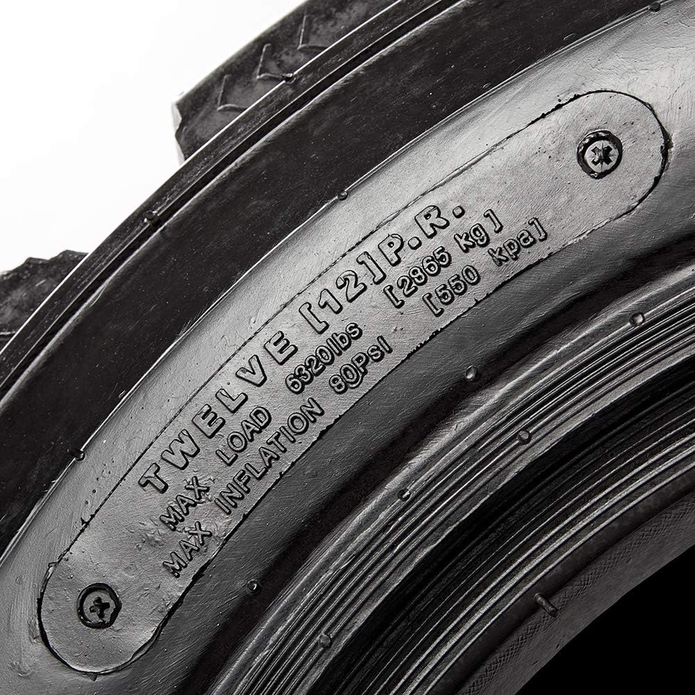 SUPERGUIDER Heavy Duty 12-16.5 Skid Steer Tires 12PR Industrial Bias Tire 12x16.5