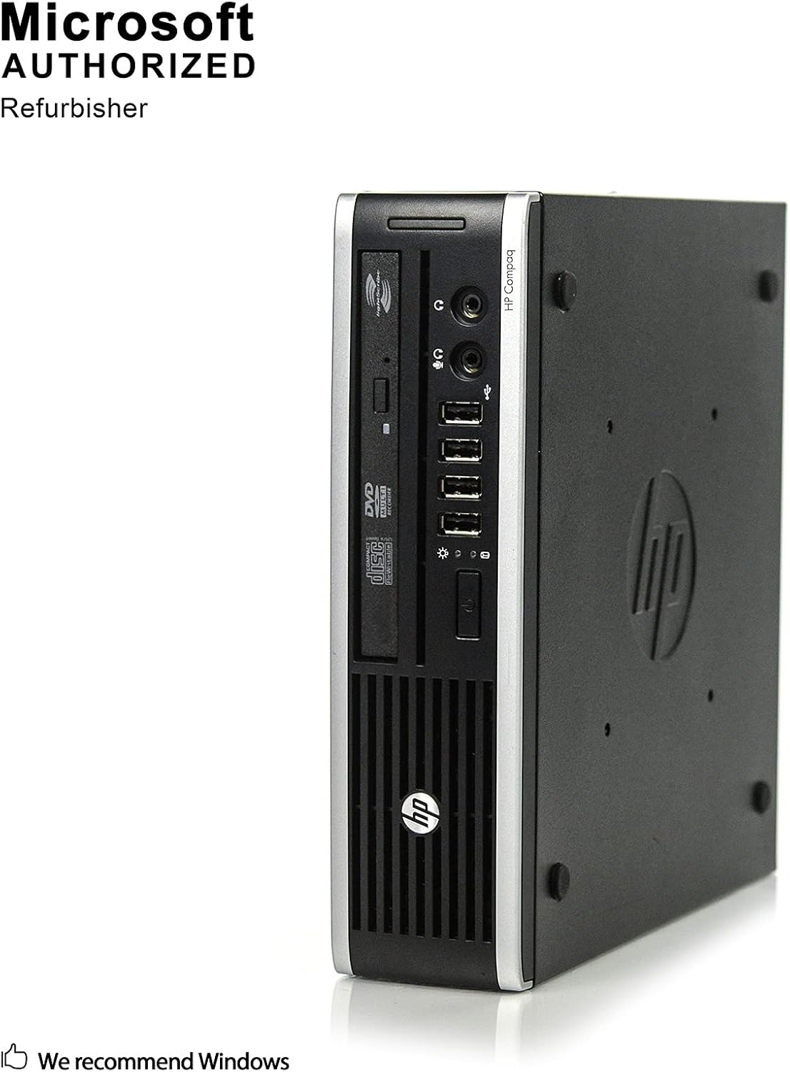 HP Elite 8300 Ultra Small Slim Business Computer PC, 8GB RAM, 120GB SSD, Wi-Fi, Windows 10 Professional (Renewed)