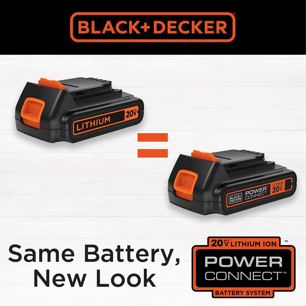 BLACK+DECKER 20V 4.0AH Lithium Ion Battery Pack (LB2X4020) Pack of 2
