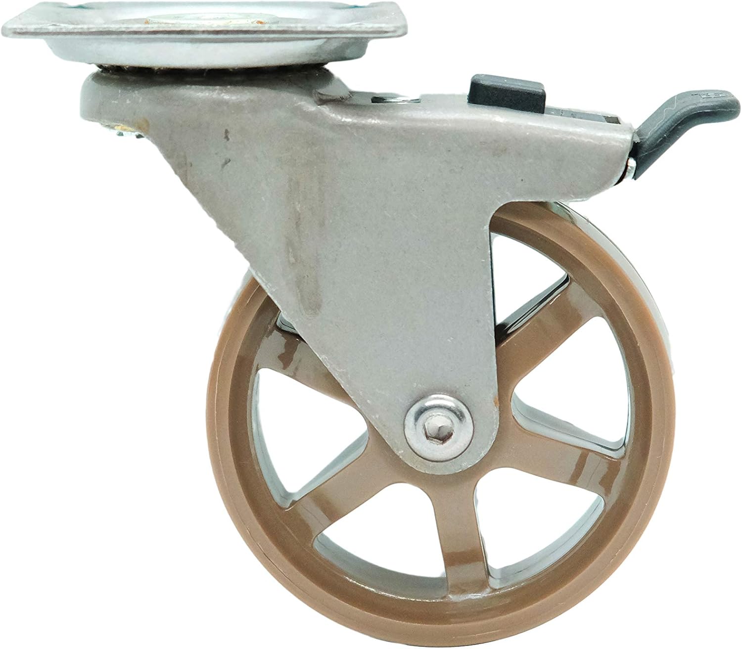 Headbourne 8276E 3 inch Polyurethane Mag, 4 Pack Designer Caster, 3-Inch, Gloss Black, 4 Count Pack of 2