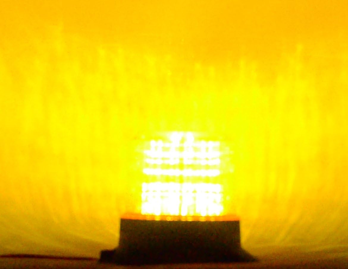 ESafety Lights B2L240 220V 240V AC LED Non-Flashing Steady-ON Warning Light Medium Beacon Amber Pack of 2