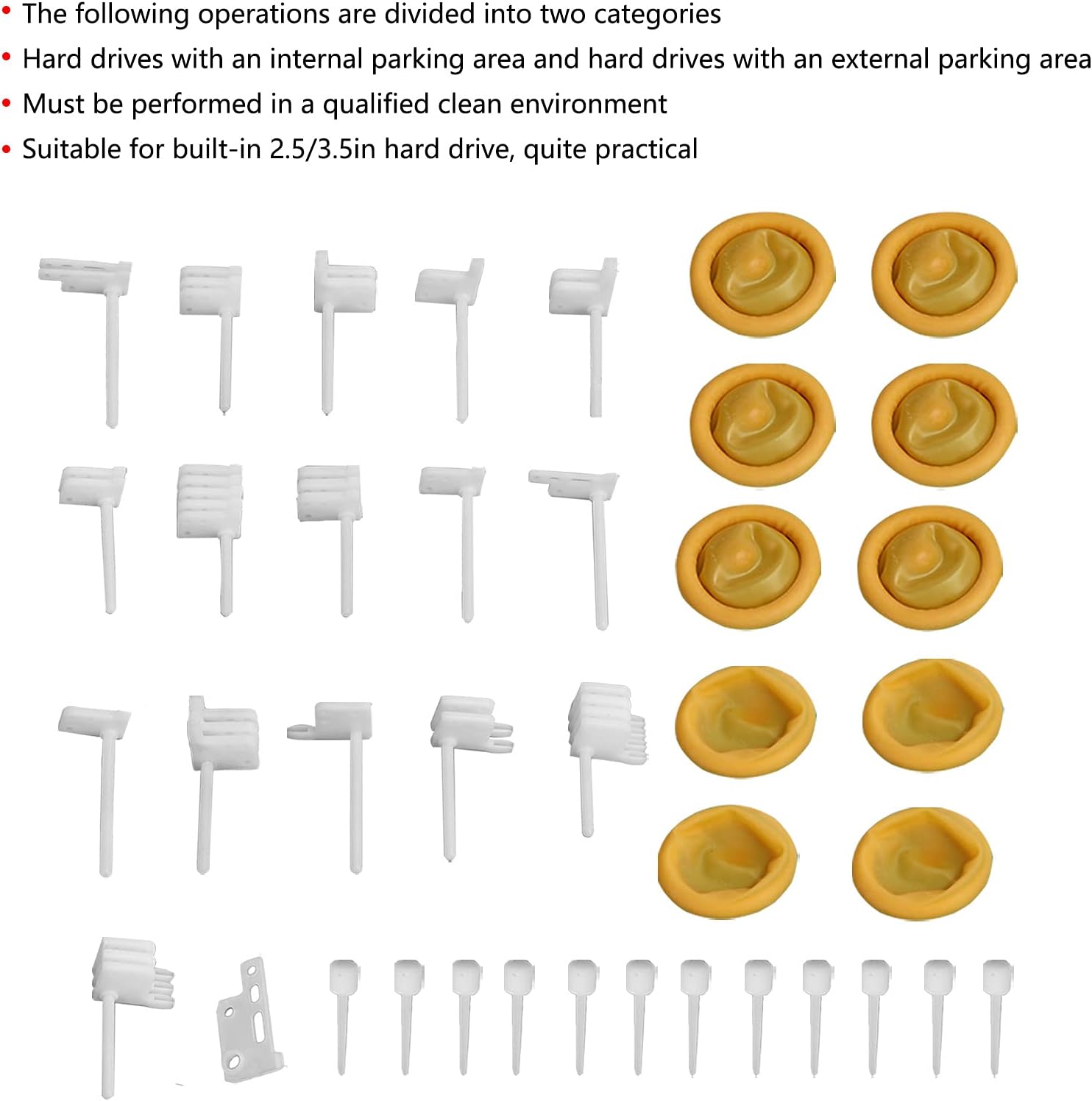 Hard Disk Head Comb Tool Kit, Hard Drive Head Replacement Set for Tip Stacking Assembly HSA Repair Tools Kit 2.5/3.5in Pack of 2