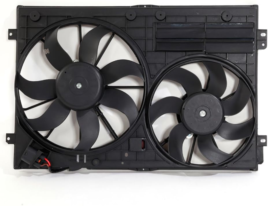 Parts-Diyer Radiator Cooling Fan Assembly Replacement for Audi Volkswagen, VW3117106 1K0959455ES