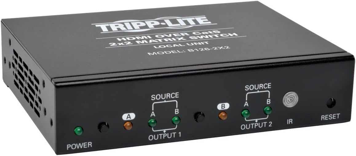 Tripp Lite HDMI Over Cat5 / Cat6 Extender, Extended Range Wallplate Receiver for Video and Audio 1920x1200 1080p at 60Hz(B126-1A0-WP-1)