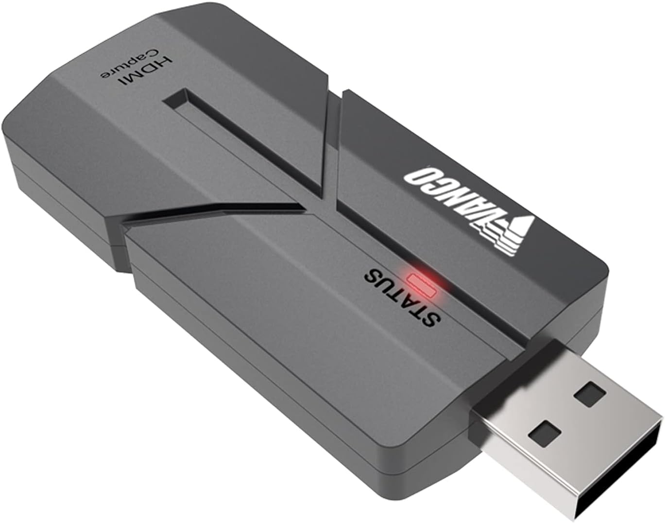 Vanco HDMI to USB Capture Device - Compact and Portable Video Capture Device for Gamers, Streamers, and Content Creators - Gray Pack of 2