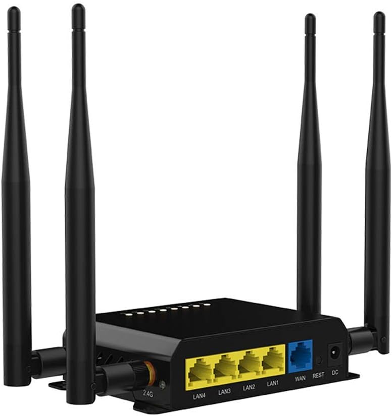 Wiflyer WE826-Q 4G LTE Router, CAT 4 EC25 Module 300Mbps with SIM Card Slot, 4G Modem Hotspot Support T-Mobile AT&T(NOT Support Verizon)