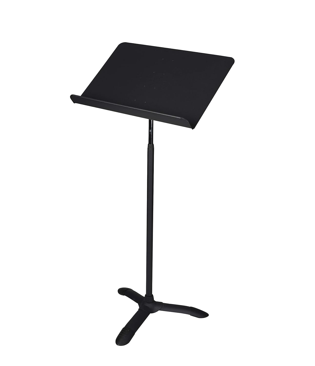 OEF Furnishings Portable, Height Adjustable Metal Music Sheet Stand, Black Pack of 2