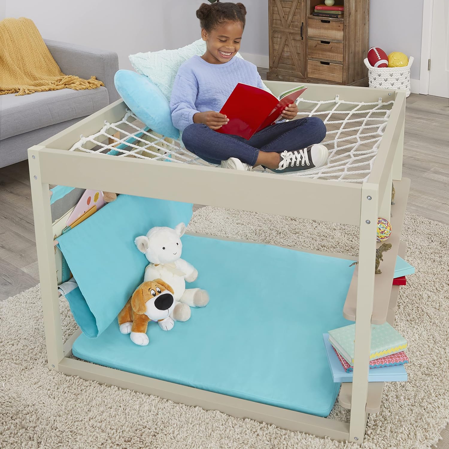 Little Tikes® Wood Furniture Read & Dream Nap Nook, Indoor Tent Playhouse for Kids