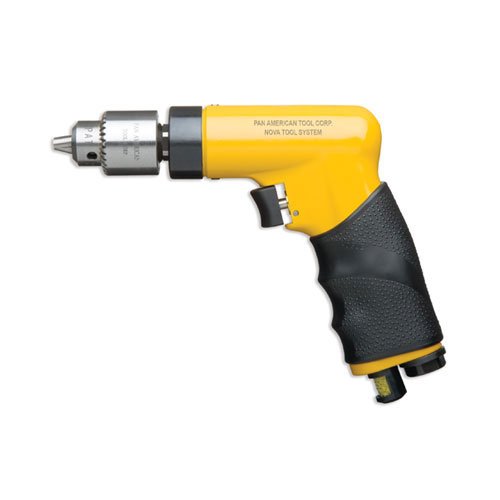 Nova Pneumatic 2600 RPM Compact Pistol Grip Drill w/Chuck and Key