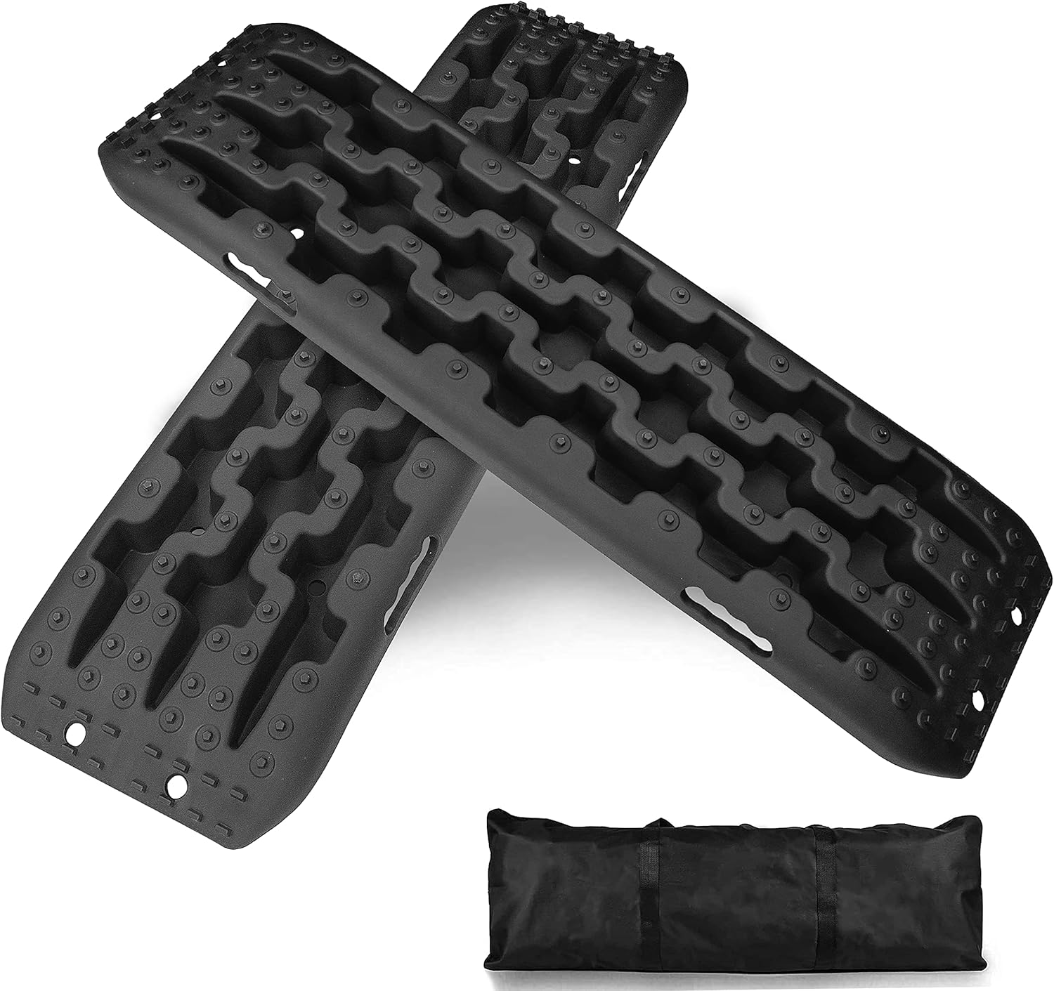 VIGAL Recovery Traction Boards Off-Road Truck, Cars, Sand, Snow, Mud,4X4 Recovery Traction Mats for Tire Traction Track Tool & Vehicle Pack of 2