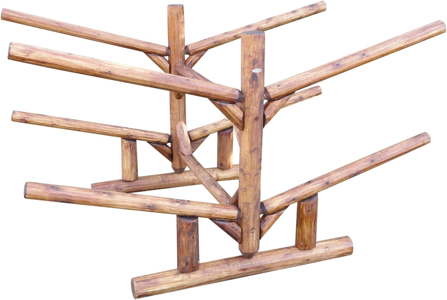Log Kayak Rack 4-Place