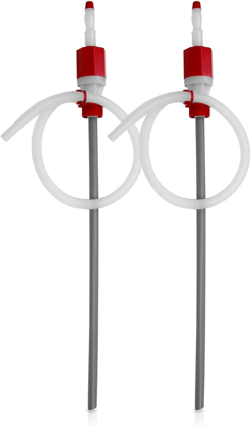 2 PK TERAPUMP TRTI901 BPA-Free Extra Heavy Duty Siphon Drum Pump for 15 30 55 Gallon Drum Pump Pack of 2
