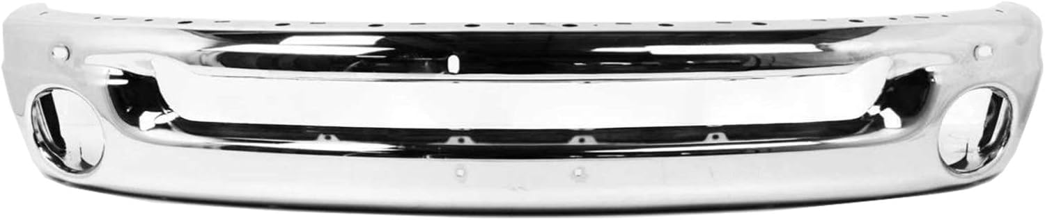 MBI AUTO - Chrome Steel, Front Bumper Face Bar for 2002-2008 Dodge RAM 1500 & 2003-2009 Dodge RAM 2500 3500 Pickup, CH1002383