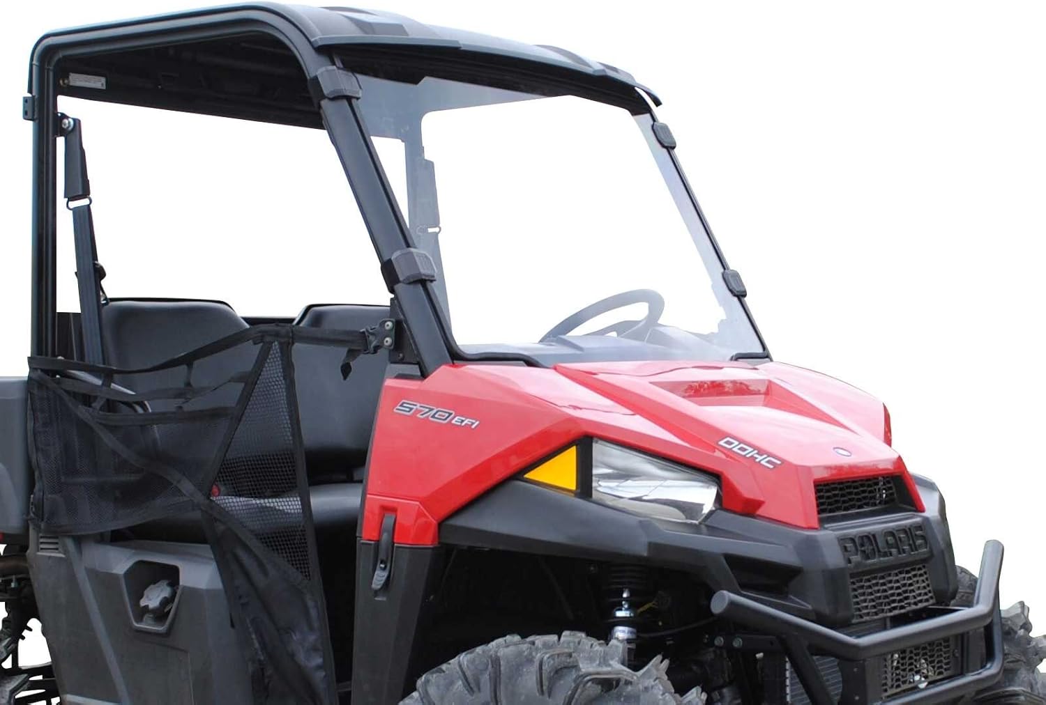 SuperATV Full Windshield for 2015-2021 Polaris Ranger Midsize 570 / Crew | 2017+ Ranger Midsize 500 / ETX | 1/4