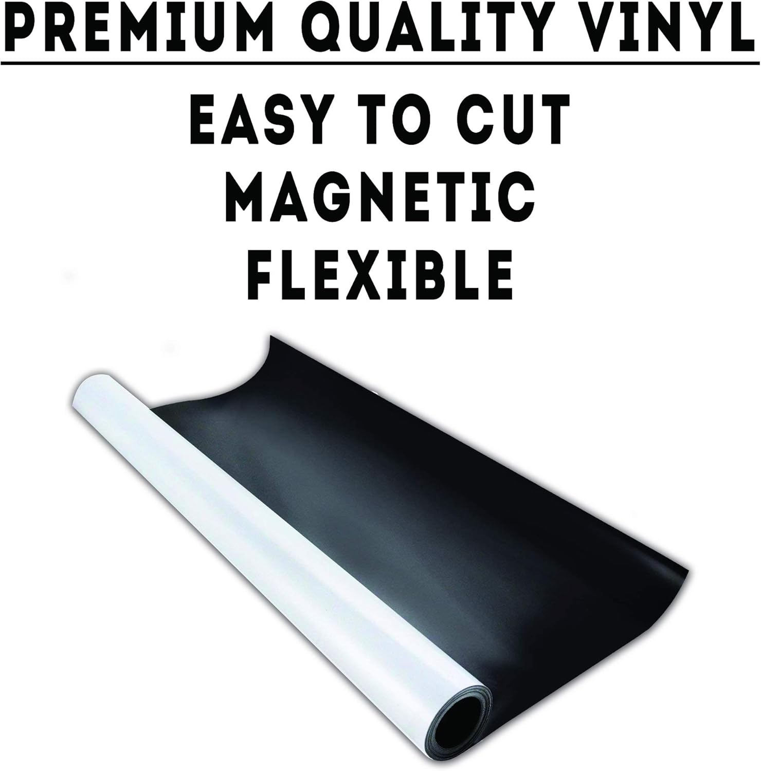 Blank Magnet Sheets 24-inches Wide - .30mil Flexible, Printable, White Vinyl Surface - Safe on Vehicles, Cuts Easily for DIY craft projects (5 Ft. Roll) Pack of 2