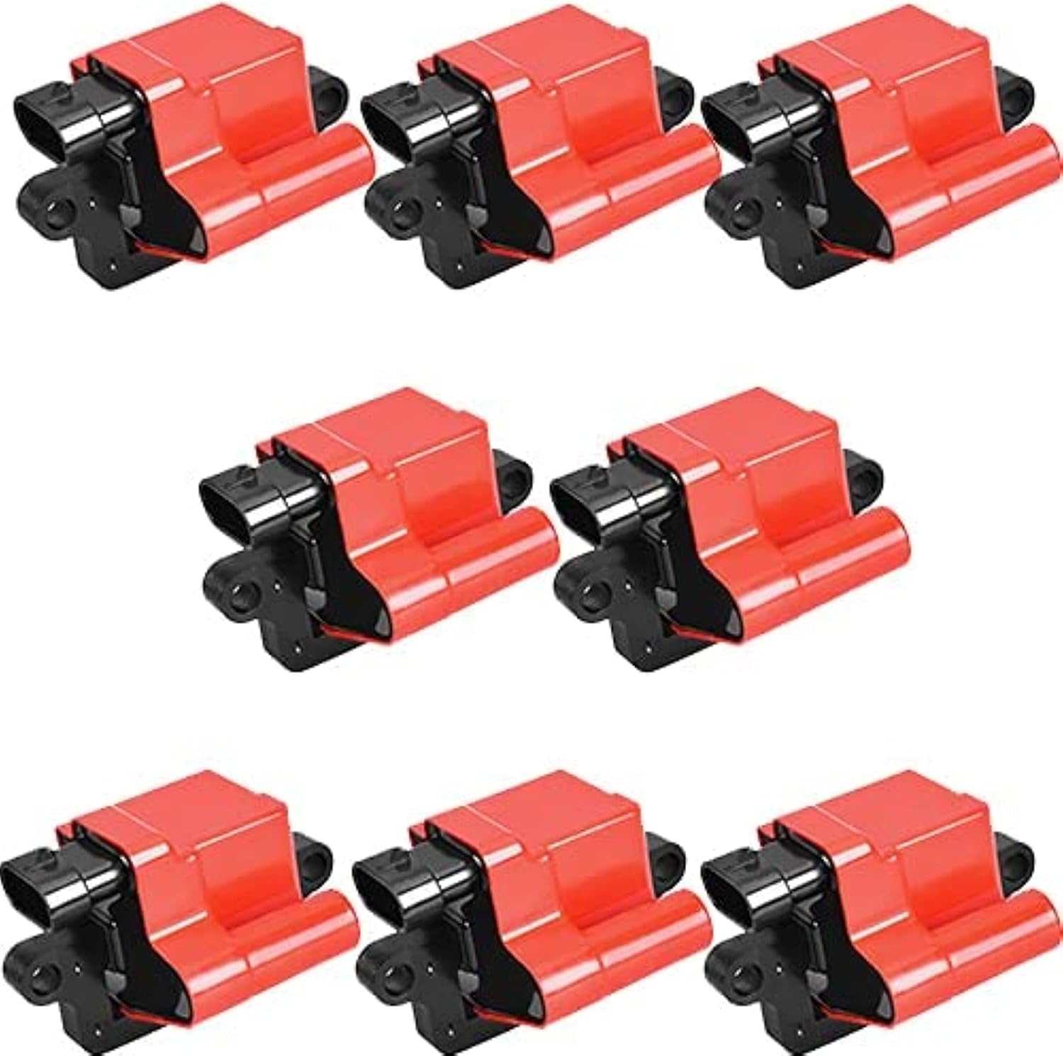 ENA Square Direct Ignition Coil Pack Set of 8 Compatible with GMC Chevrolet Hummer Savana 1500 2500 3500 Silverado 1500 2500 3500 Escalade Tahoe Yukon H2 Replacement for UF271