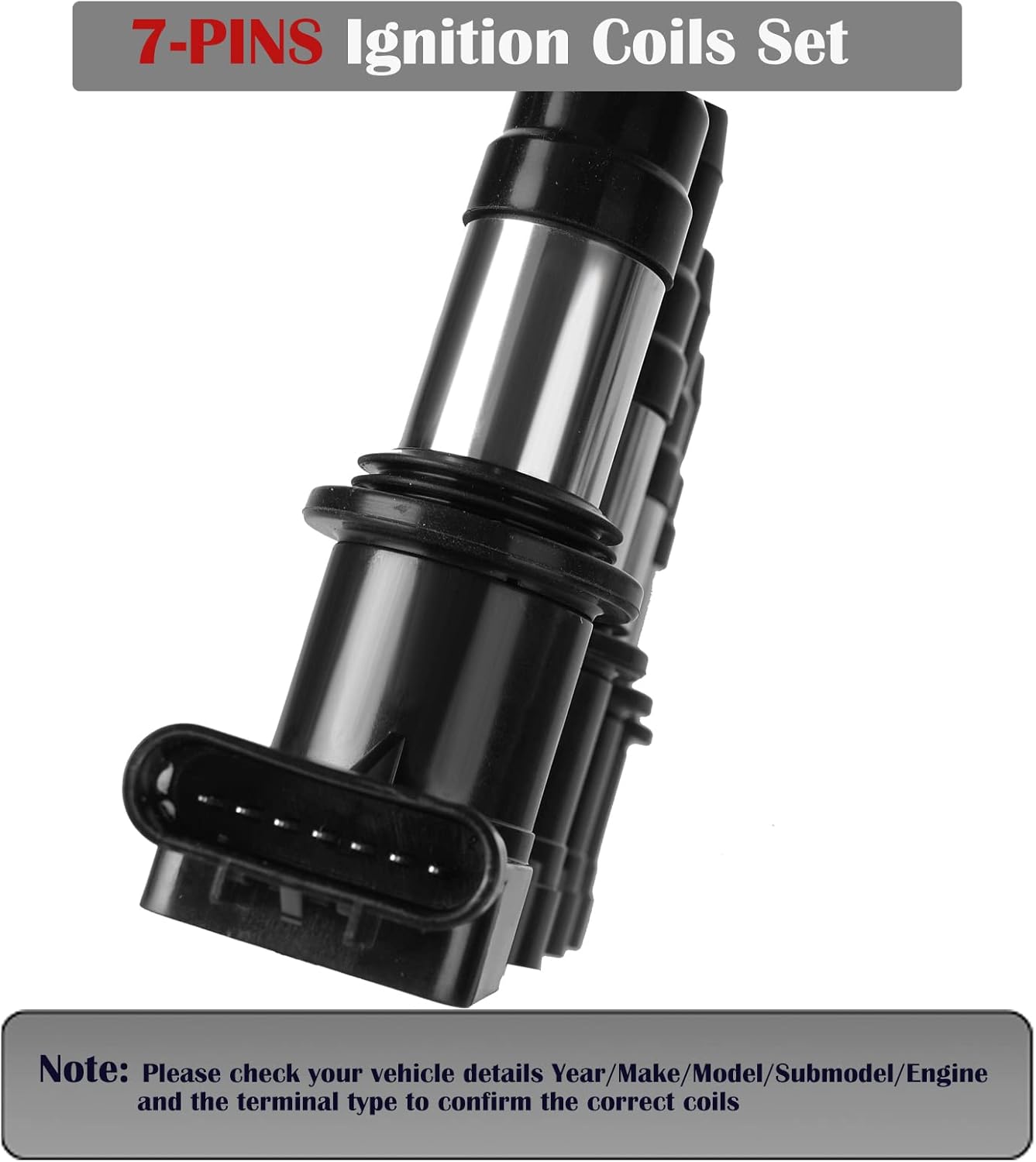 Ignition Coils Fits for Chevy Cruze Sonic Aveo Aveo5 Pontiac G3 2011 2012 2013 2014 2015 2016 2017 2018 1.6L 1.8L L4 Coil Pack Replaces OE# 25186687 UF620 C1646 Pack of 2