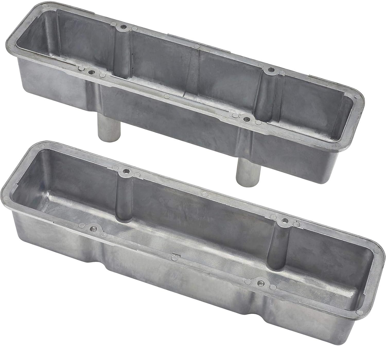 SBC Tall Aluminum Valve Covers & Shielded Breathers, Chrome
