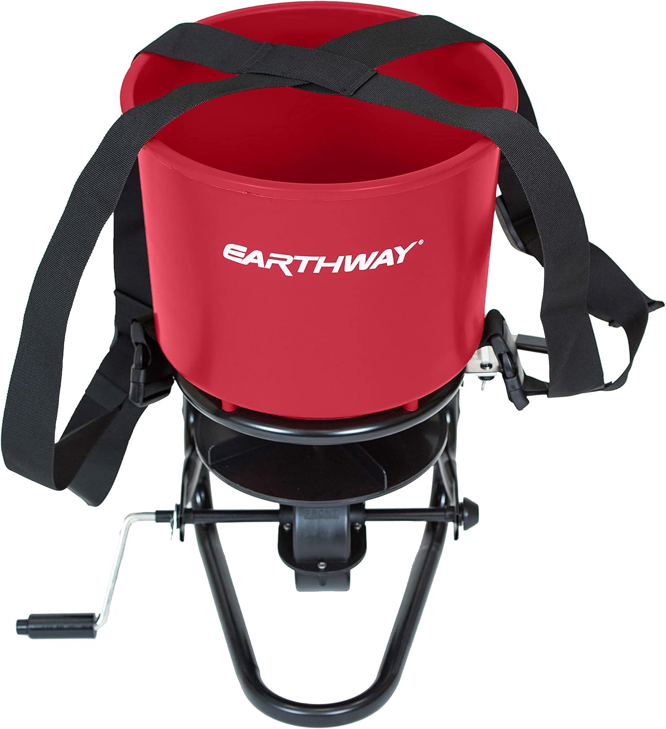 EarthWay 3100 Professional 40 LB Portable Chest Mount Hand Crank Broadcast Spreader Including Even Spread Technology, Comfortable & Adjustable Harness Strap and Rain Cover
