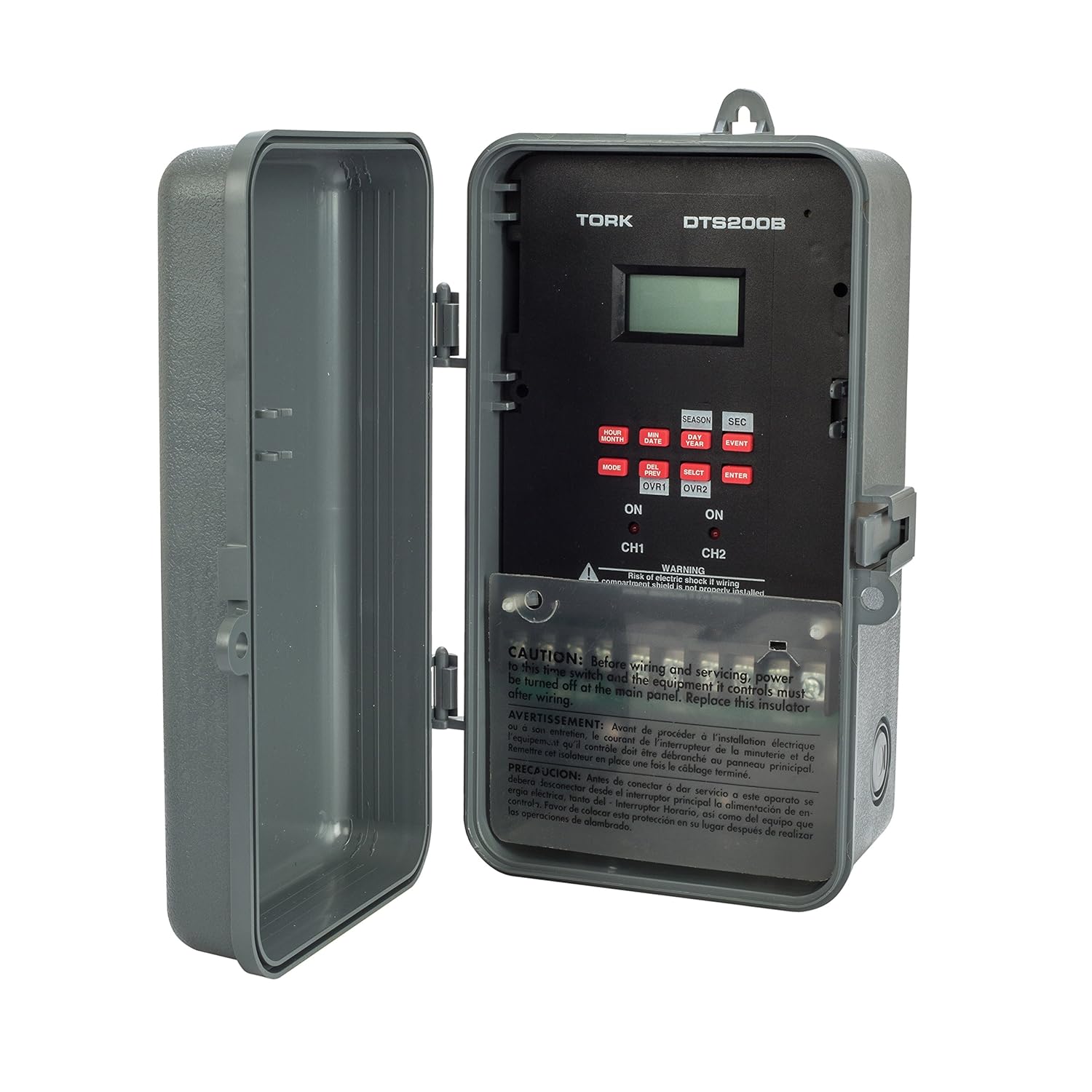 DTS Series Multipurpose Control 365/7 Day Advance Time Switch, 120/208-240/277 VAC, 2 Channels, SPDT Dry Contact