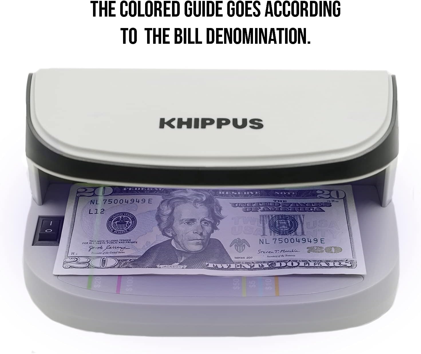 Khippus K410 Counterfeit Bill Detector for Money, Credit Cards and IDs Pack of 2