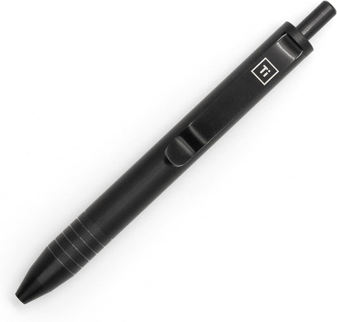 Mini Click Pen - BIG IDEA DESIGN (Titanium - Black) Pack of 2