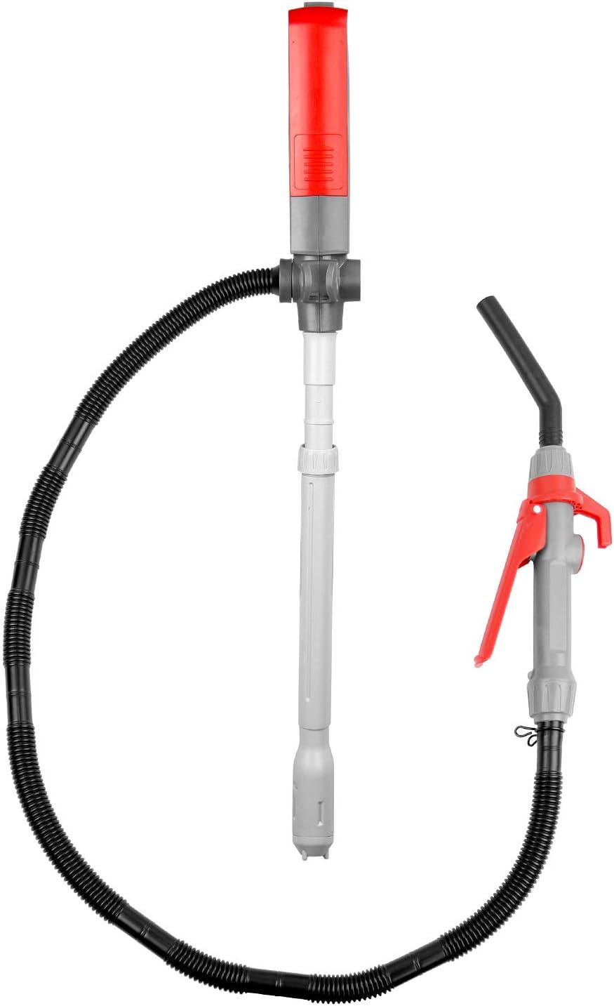 TERA PUMP TREP04 Multi-Purpose Rechargeable Battery Powered Fuel Transfer Pump - 5 FT Hose, Flow Controller, Adjustable Suction Tube - 3.1 Gal per min