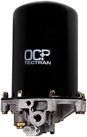 Tectran 12V Model 9 Air Dryer Without Bracket | Oil Coalescing Plus Cartridge | Long Purge Cycle | Soft Seal Purge Valve | Long Life Extends Maintenance Intervals | Semi Air Treatment