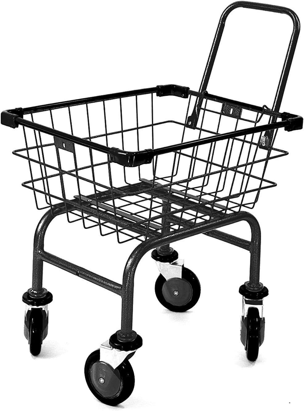 Compact Utility Mini Cart (Jelly) with U- Handle (Gray-Red) (RED)