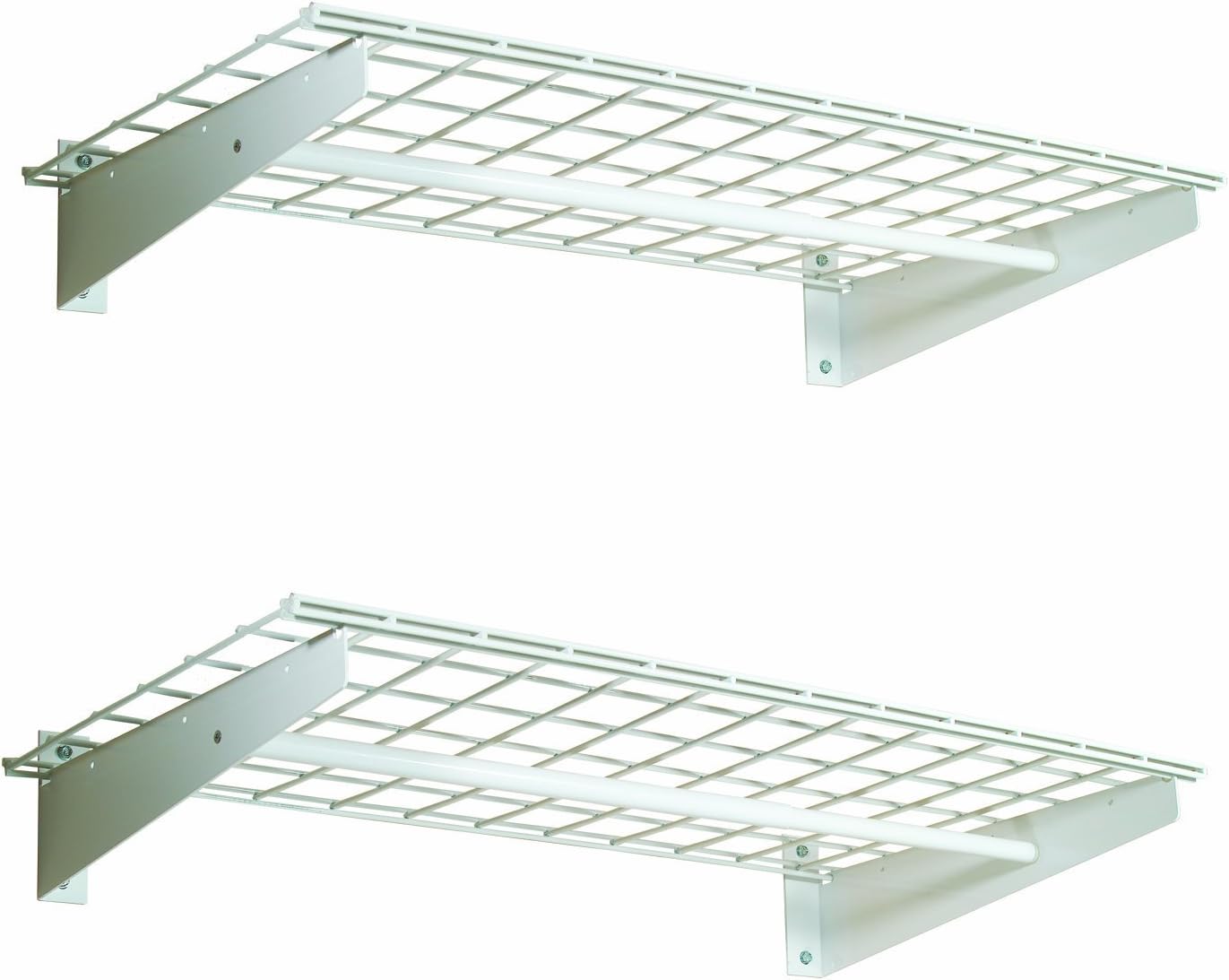 HyLoft 777 Wall Shelf with Hanging Rod, 36