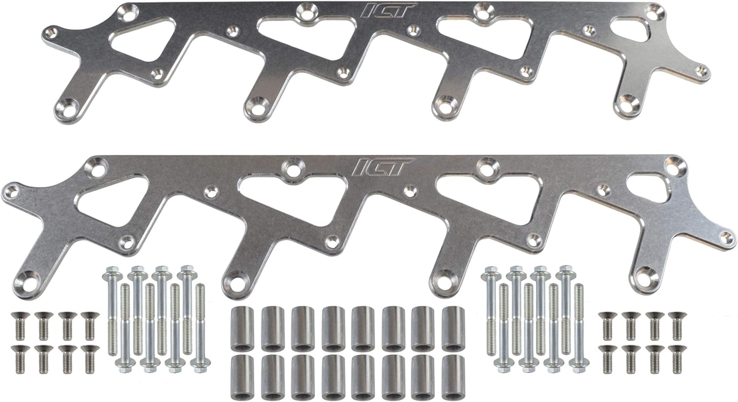 ICT Billet LS Coil Brackets Compatible with Holley AMP EFI Smart Coil Pack for Holley Valve Covers, 551773 Pack of 2