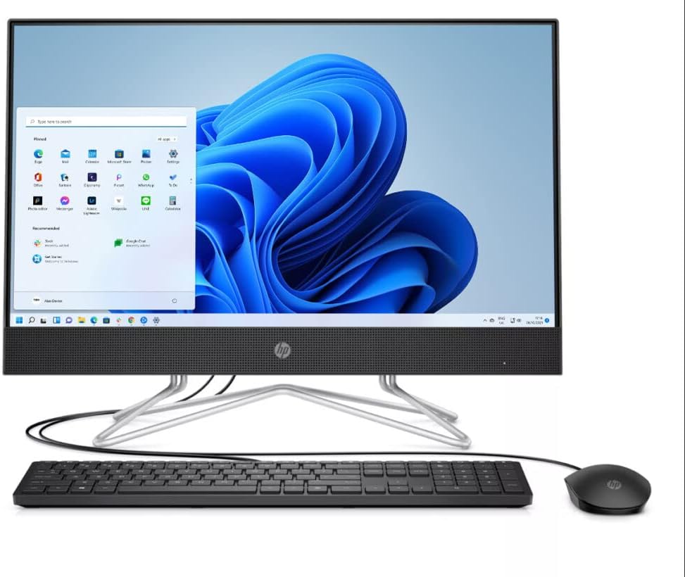 2022 HP Newest All-in-One Desktop Computer, 27'' Full HD Display, AMD Ryzen 5 5500U Processor, 16GB RAM, 512GB SSD + 1TB HDD, Wi-Fi, HDMI, Webcam, Bluetooth, Windows 11 Home, Black
