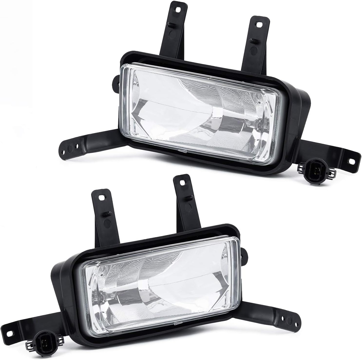 RP Remarkable Power, Compatible with Tahoe 2015-2017/ Suburban 2015-2017 Pair Clear Fog Lights Pair, with H3 12V 20W Bulbs FL7075 Pack of 2